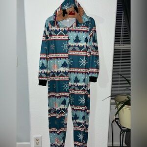 Festive Tree and Snowflake Raindeer Onesie